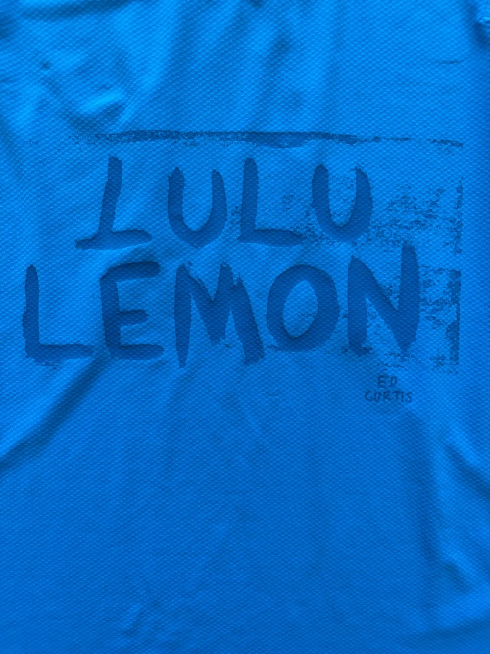 lululemon athletica Blue Ed Curtis Cropped Shirt